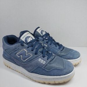 New Balance 550 Vintage Indigo Men's 10 D Blue Suede Lace up Sneakers BB550PHC
